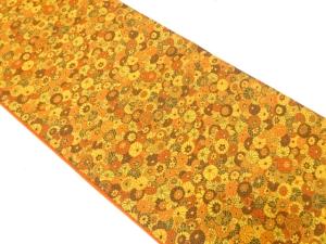 萬葉製　菊尽くし模様織り出し　全通袋帯